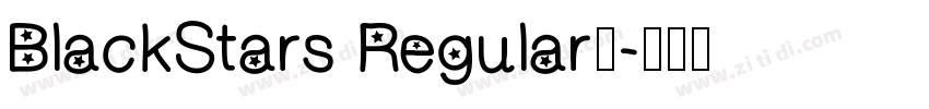 BlackStars Regular◆字体转换